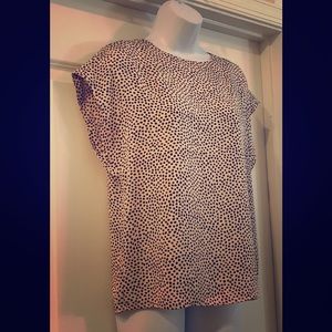 Pale Peach Polka Dot Blouse